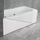Leziter Eva 80x140 cm 1 szárnyú kádparaván, 6 mm üveg, króm