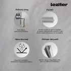 Leziter Eva 80x140 cm 1 szárnyú kádparaván, 6 mm üveg, króm