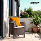 Lima műrattan karfás szék taupe