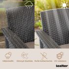 Venus Large 7 személyes kerti bútor garnitúra barna