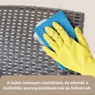 Venus 4 személyes kerti bútor garnitúra grafit színben