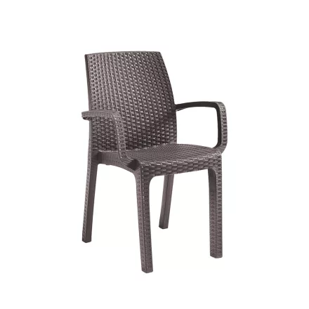 Verdi műanyag kerti szék taupe