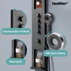 Leziter Luxory termosztátos hidromasszázs zuhanypanel, szürke