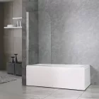 Leziter Eva 70x140 cm 1 szárnyú kádparaván, 6 mm üveg, króm