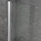 Leziter Eva 70x140 cm 1 szárnyú kádparaván, 6 mm üveg, króm