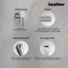 Leziter Eva 70x140 cm 1 szárnyú kádparaván, 6 mm üveg, króm