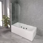 Leziter Eva 70x140 cm 1 szárnyú kádparaván, 6 mm üveg, króm