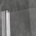 Leziter Eva 70x140 cm 1 szárnyú kádparaván, 6 mm üveg, króm