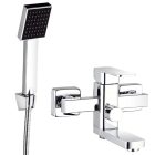 Zegor króm fali egykaros kerámiabetétes kádtöltő csaptelep elfordítható kifolyóval, zuhanyszettel LEB3-A123