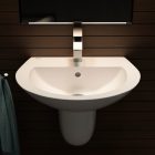 Lecico Amalphi 60 cm széles falra szerelhető fehér kerámia mosdókagyló