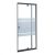 Flexi-S állítható egyszárnyú zuhanyajtó 76-91x185 cm fekete