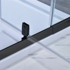 Flexi-S állítható egyszárnyú zuhanyajtó 76-91x185 cm fekete