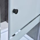 Flexi-S állítható egyszárnyú zuhanyajtó 76-91x185 cm fekete