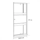 Flexi-S állítható zuhanyajtó 76-91x185 cm