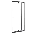 Flexi állítható egyszárnyú zuhanyajtó 76-91x185 cm fekete