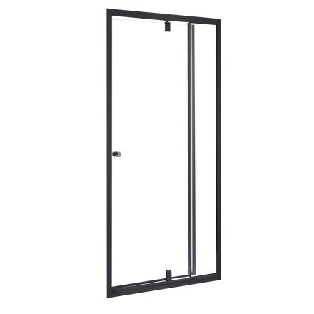 Flexi állítható egyszárnyú zuhanyajtó 76-91x185 cm fekete