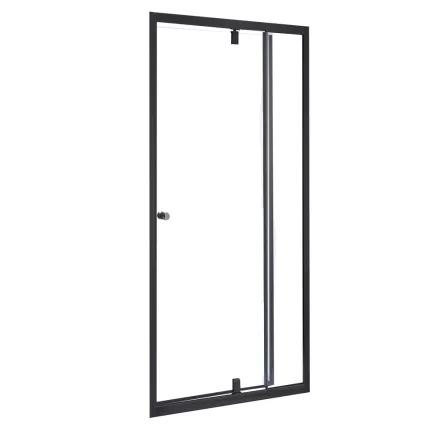 Flexi állítható egyszárnyú zuhanyajtó 76-91x185 cm fekete