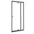 Flexi állítható egyszárnyú zuhanyajtó 76-91x185 cm fekete