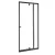 Flexi állítható egyszárnyú zuhanyajtó 76-91x185 cm fekete