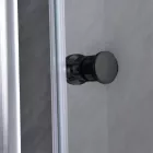 Flexi állítható egyszárnyú zuhanyajtó 76-91x185 cm fekete