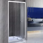 Flexi 76-91x185 cm széles fix+nyíló króm zuhanyajtó 6 mm vastag biztonsági üveggel