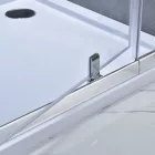 Flexi 76-91x185 cm széles fix+nyíló króm zuhanyajtó 6 mm vastag biztonsági üveggel