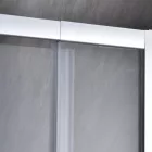 Flexi 76-91x185 cm széles fix+nyíló króm zuhanyajtó 6 mm vastag biztonsági üveggel