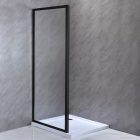 Zuhanyfal 80x185 cm-es méretben fekete