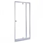Flexi 86-101x185 cm széles fix+nyíló króm zuhanyajtó 6 mm vastag biztonsági üveggel