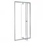 Flexi 86-101x185 cm széles fix+nyíló króm zuhanyajtó 6 mm vastag biztonsági üveggel
