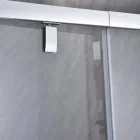 Flexi 86-101x185 cm széles fix+nyíló króm zuhanyajtó 6 mm vastag biztonsági üveggel