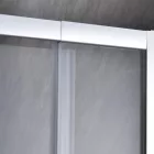 Flexi 86-101x185 cm széles fix+nyíló króm zuhanyajtó 6 mm vastag biztonsági üveggel