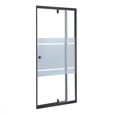 Flexi-S állítható egyszárnyú zuhanyajtó 96-111x185 cm fekete