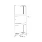 Flexi-S állítható egyszárnyú zuhanyajtó 96-111x185 cm fekete