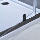 Flexi állítható egyszárnyú zuhanyajtó 96-111x185 cm fekete