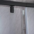 Flexi állítható egyszárnyú zuhanyajtó 96-111x185 cm fekete