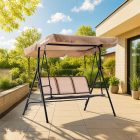 Como kerti hintaágy beige