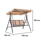 Como kerti hintaágy beige