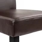 Kelly bőr étkezőszék barna színben