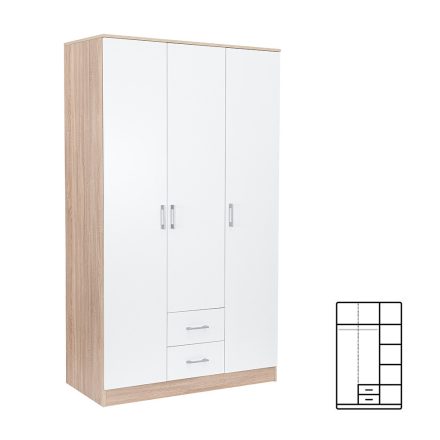 Miami-gardrobszekreny-120x205-cm-feher-sonoma-tolg