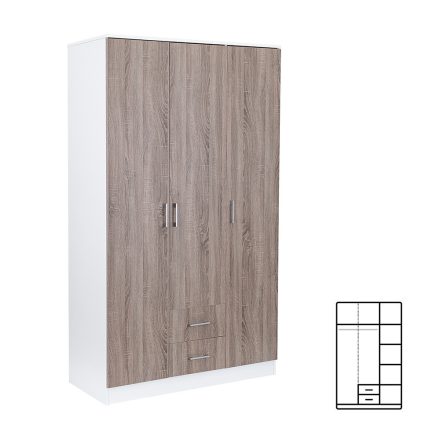 Miami-gardrobszekreny-120x205-cm-yorki-tolgy-feher
