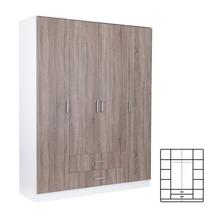 Miami-gardrobszekreny-160x205-cm-yorki-tolgy-feher