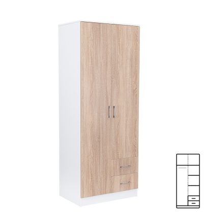 Miami-gardrobszekreny-80x205-cm-sonoma-tolgy-feher