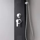 Malaga Black hidromasszázs zuhanypanel