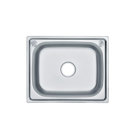 Mont szögletes egy medencés rozsdamentes mosogató 500x400 mm