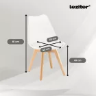 Velon 4+1 étkező garnitúra fehér-fehér