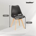 Zelma 4+1 étkező garnitúra fekete-fekete