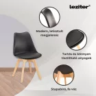 Zelma 6+1 étkező garnitúra fekete