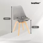 Zelma 4+1 étkező garnitúra fekete-szürke