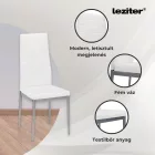 Denton 4+1 étkező garnitúra fehér-szürke